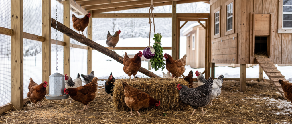 How To Keep Chickens Active In Winter